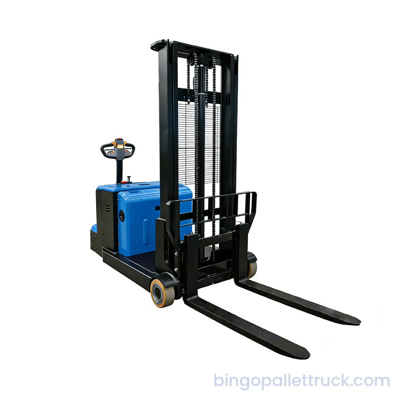 1500kg Counterbalanced Electric Walkie Stacker for Heavy Duty Warehouse Use